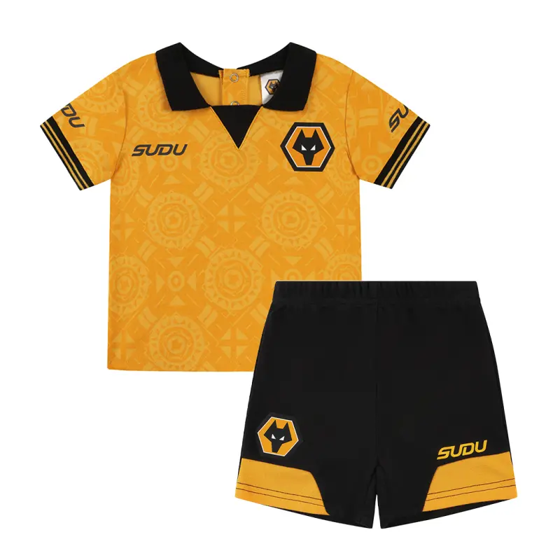 Wolves Fanshop | 2025-26 Kit T-Shirt & Short Set Wolves Merchandise Collection